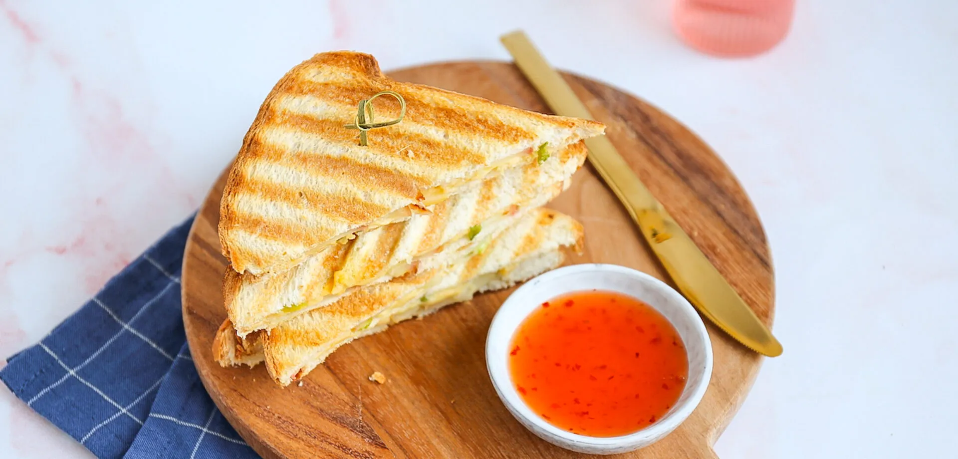 Tosti met appel en kaas